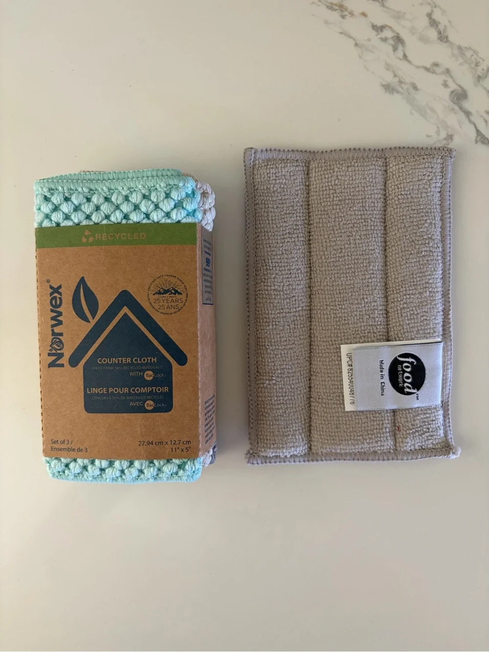 NEW Set of 3 NORWEX Counter Cloths NWT Kitchen Bathroom Earth Friendly NWT